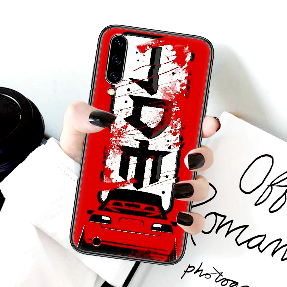 

JDM Luxury Car Phone Case For Samsung Galaxy A 3 5 7 8 10 20 20E 21S 30 30S 40 50 51 70 71 black Prime Soft Bumper Fashion Cell