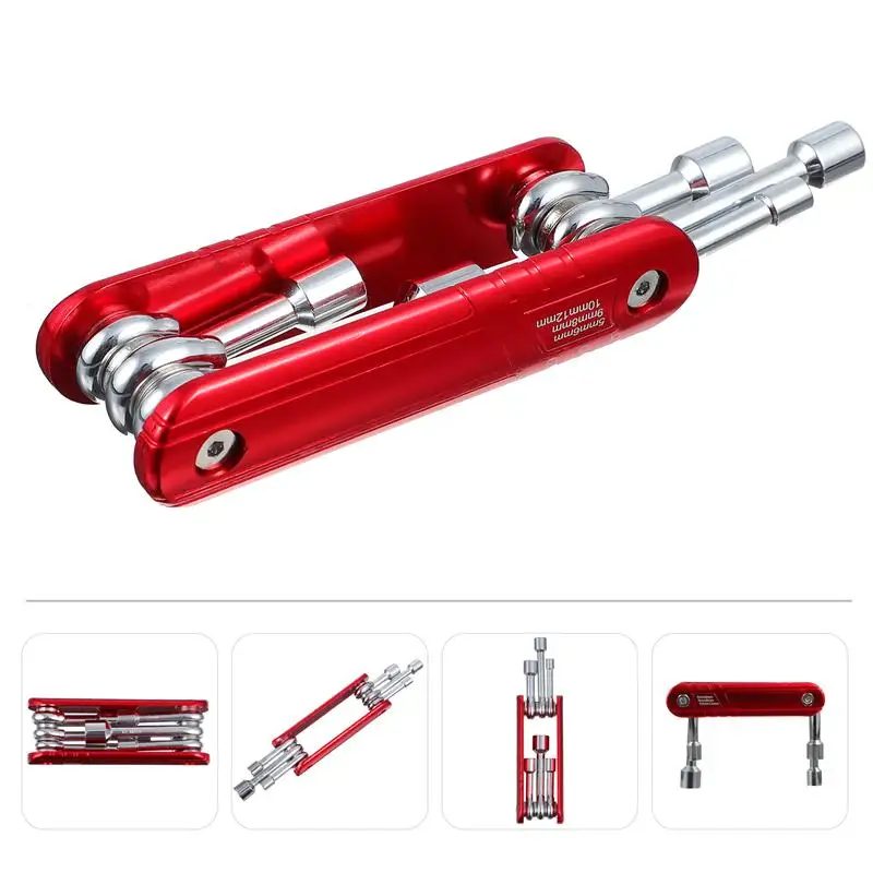 

1 Set Practical Multifunction Bike Socket Set Bike Repair Socket Kit with Wrench