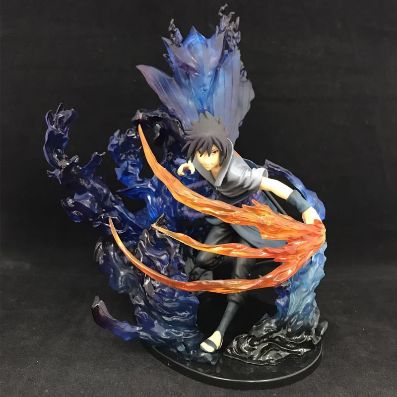 21 см аниме Наруто ZERO flame Uchiha Itachi Sasuke Suzunou модель куклы ручной работы | Игрушки и
