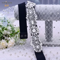 topqueen s237 d black womens luxury belt elastic skinny rhinestone sash fashion dress accessory girls skirt waistband