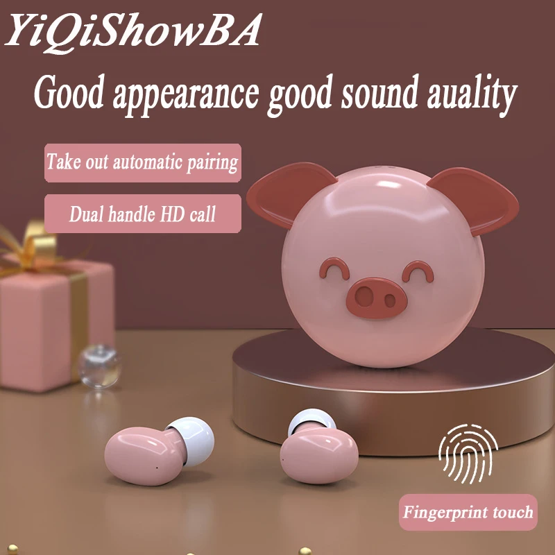 

Беспроводная Спортивная мини-гарнитура с милыми ушками и поддержкой bluetooth 5,0