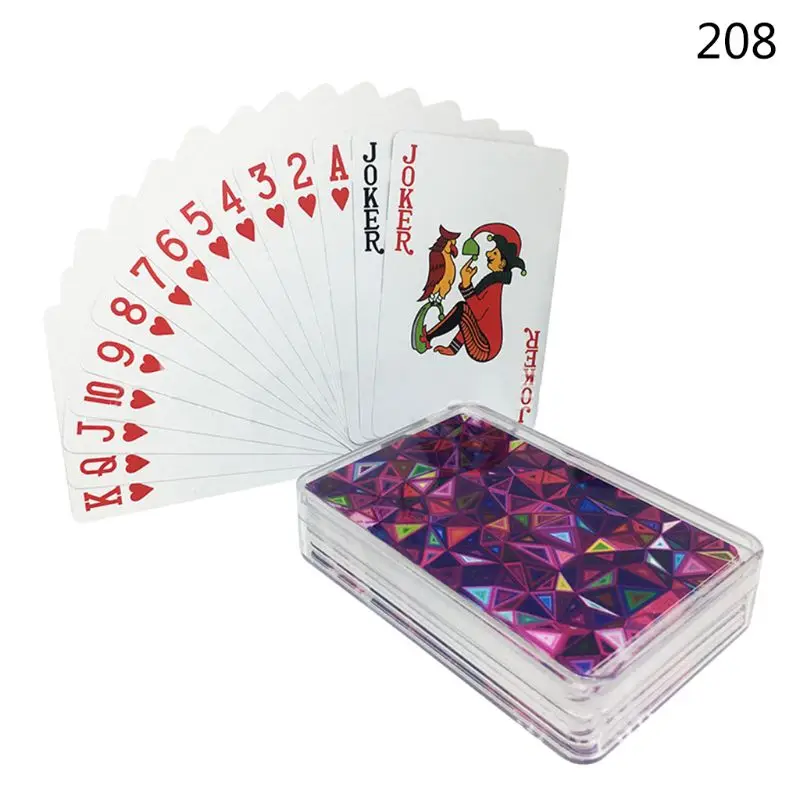 ПВХ водонепроницаемая пластиковая игральная карта семейвечерние настольная