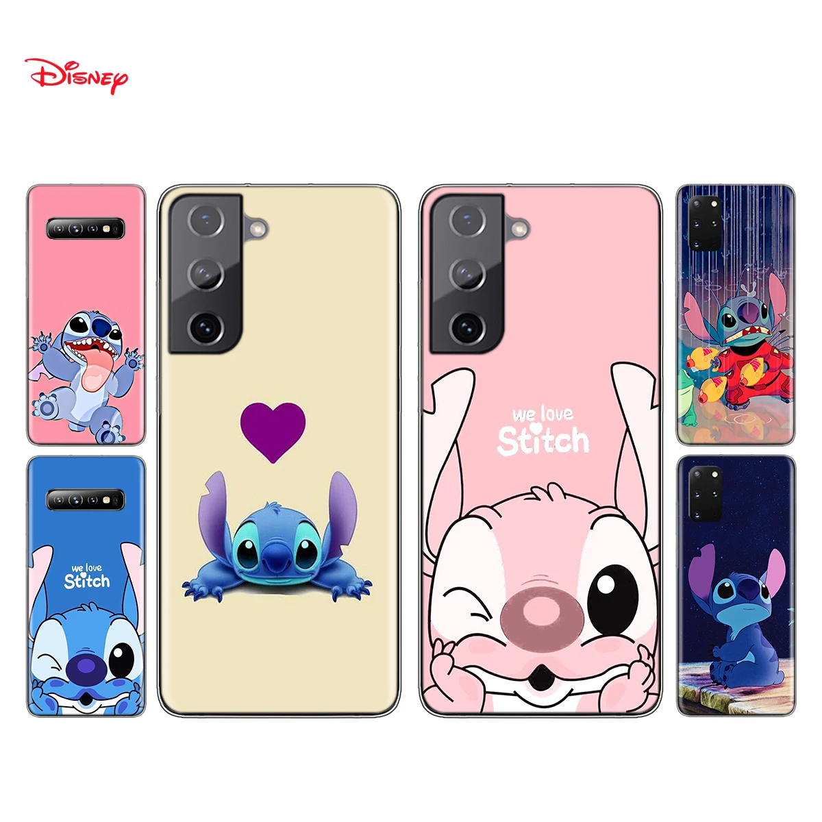 

Silicone Cover Cute Lilo Stitch For Samsung Galaxy S21 S20 FE Ultra S10 S10E Lite S9 S8 S7 Edge Plus Phone Case