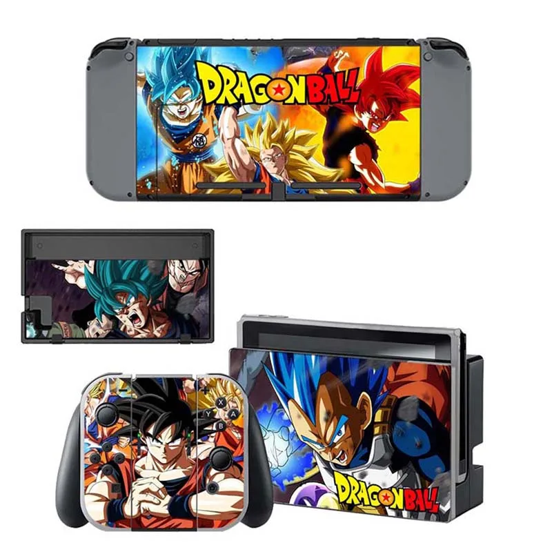 Наклейки Dragon Ball полный набор лицевой панели для консоли nintendo Switch и контроллера Joy