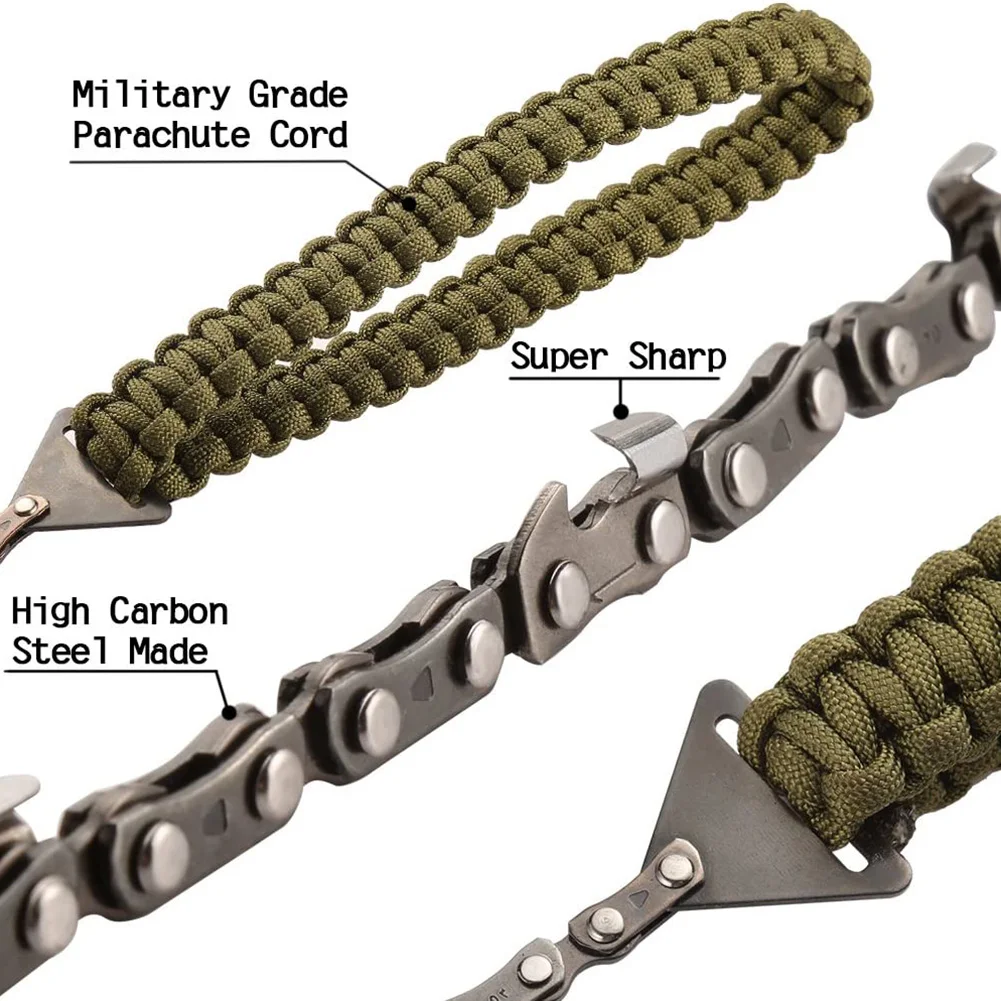 

Outdoor Camping Manual Chain Saw Braided Rope Wire Cutter Survival Hiking Tools Sharp Camping Cutting Portable Machine Tool