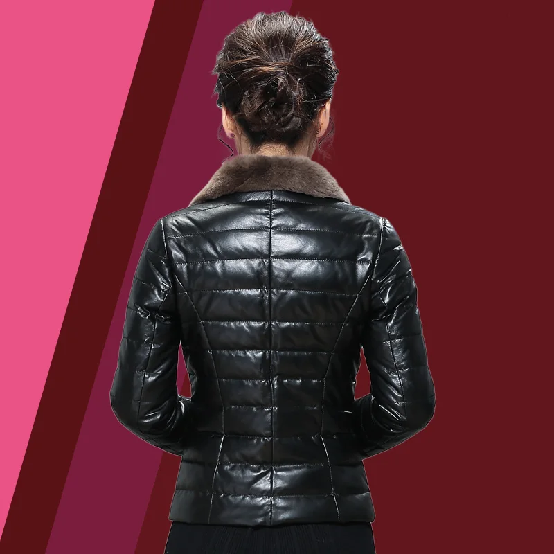 Куртка Tcyeek из натуральной кожи Женское пальто овчины зимняя верхняя одежда с