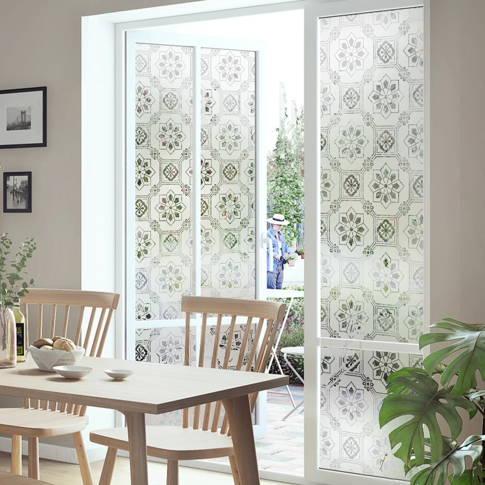 Dktie летний свежий полый узор стеклянная пленка электростатическая Адсорбция