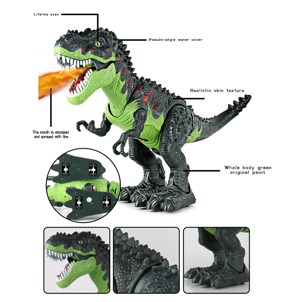 Электронный динозавр модель игрушка спрей укладка EggsTyrannosaurus Rex животных игрушки