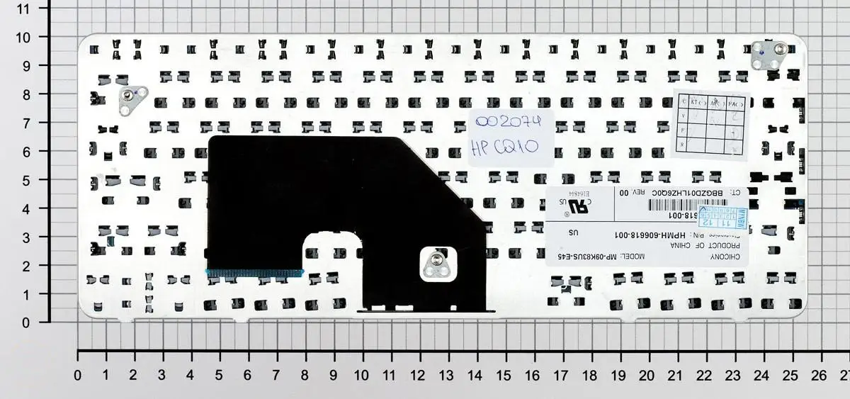 Клавиатура для нетбуков HP Compaq Mini 110-3000 CQ10-400 Series p/n: MP-09K83US-E45 V112003AS1 606618-001 русская