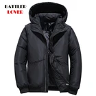 Мужской пуховик на 90% белом утином пуху, теплая зимняя парка, 2019