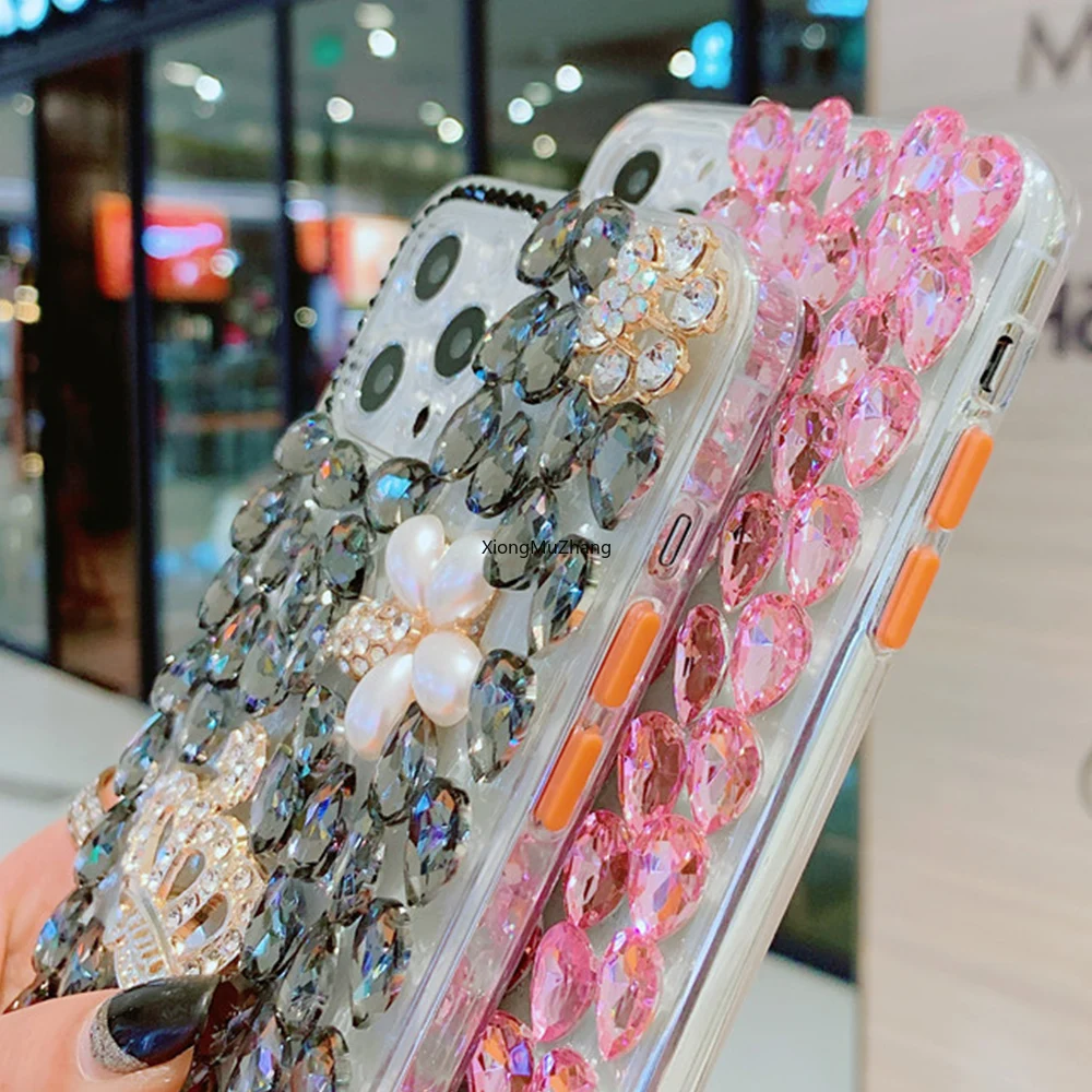 

Bling Jewelled Rhinestone Crystal Diamond Cute Bear Crown love Case For Samsung A3 A5 A7 J3 J5 J7 2016 2017 A7 2018 A750 J6 J8