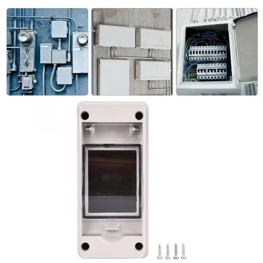 Пластиковая распределительная коробка для инструментов защита IP33 с прозрачной