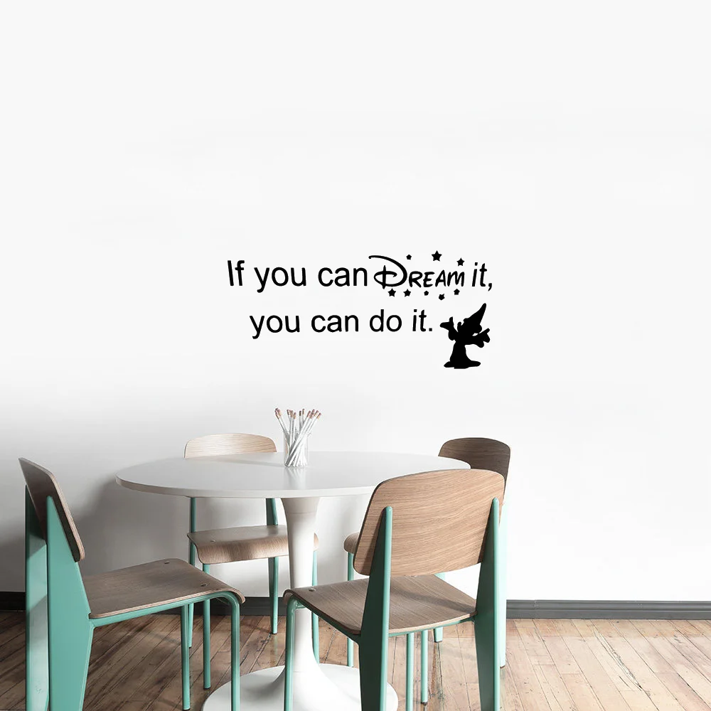 Если вы можете мечтать об этом сделать это стикер на стену для украшения офисной