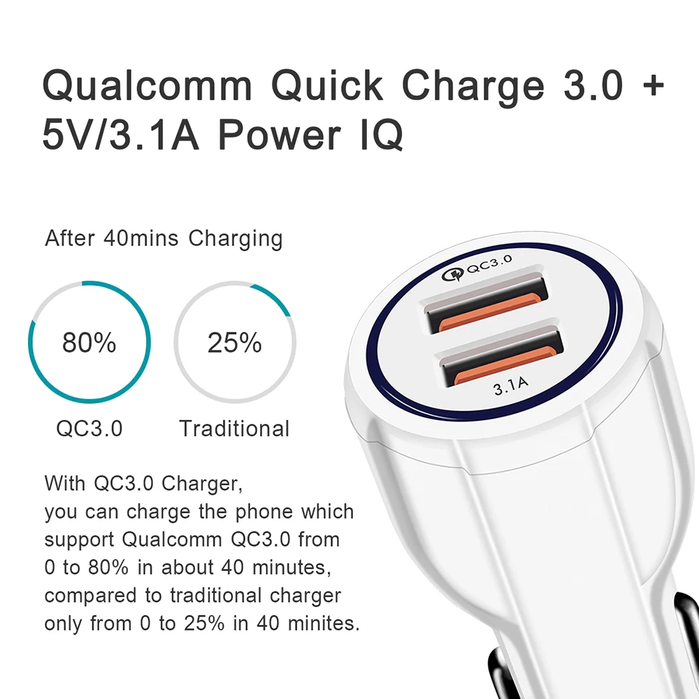 18w 3 1a car accessories dual usb digital display car charger portable car cigarette lighter with led display car charger free global shipping