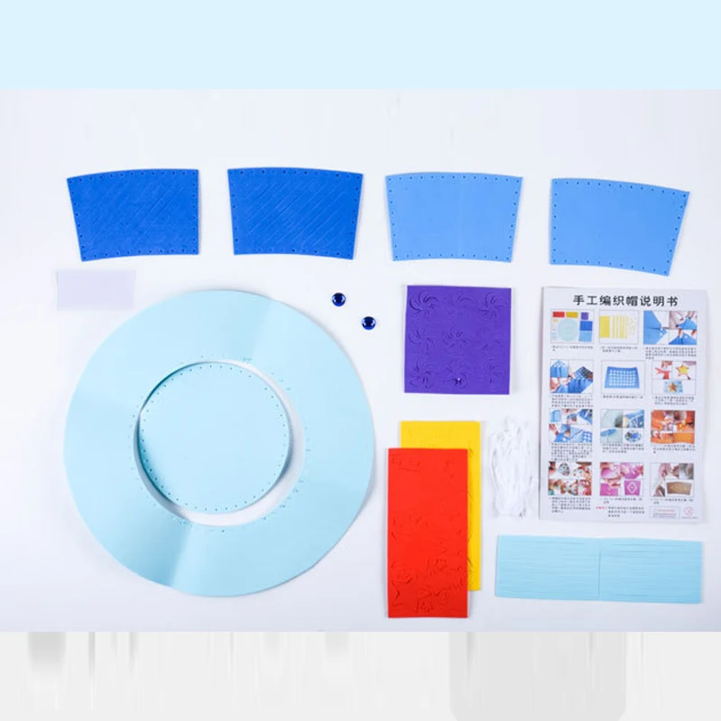 Сделай Сам креативный EVA пенный бумажный тканый головной убор цветочный узор