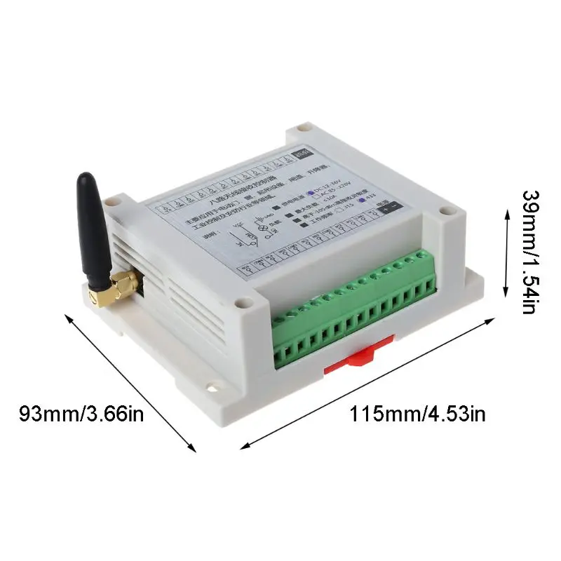 

1Set 433Mhz DC 12V 8CH RF Wireless Remote Control Switch Receiver Transmitter