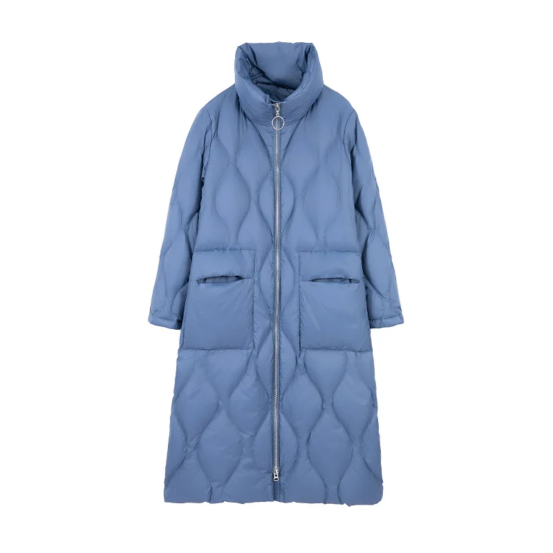 

(TopFurMall) Winter Women Parkas Down Coats Jackets Lady Long Outwear Overcoat LF9174