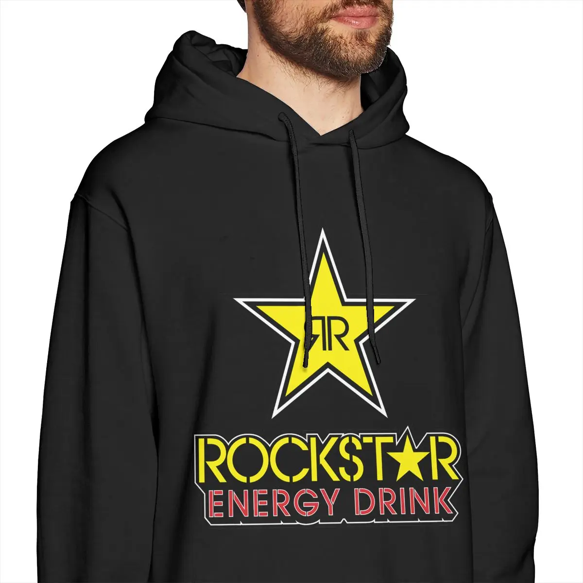 Фото Yellowpods Rockstar Energy Drink Мужская одежда мужские толстовки дизайнерские мужская Yellowpods Rockstar Energy Drink Мужская одежда мужские толстовки дизайнерские мужская