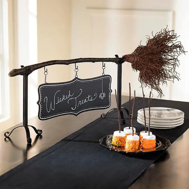 

Broomstick Snack Bowl Stand Witch Hands Snack Bowl Halloween Pumpkin Snack Bowl Stand Snack Basket Halloween Decoration navidad