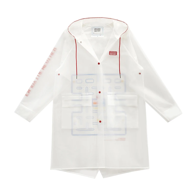 

Fashion Transparent Raincoat Adult Hooded Raincoat Outdoor Raincoat Capas De Chuva Para Mulheres Waterproof Rain Gear DD60YY