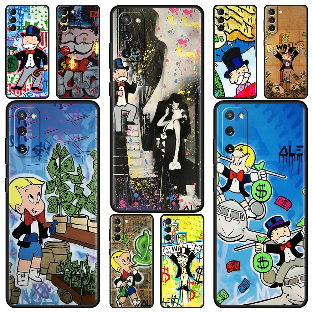 

Game Dollar Monopoly Case For Samsung Galaxy S21 Ultra S20 FE S10 Lite S9 Plus S8 S10e S7 A51 A12 Soft Shell Mobile Phone Cover