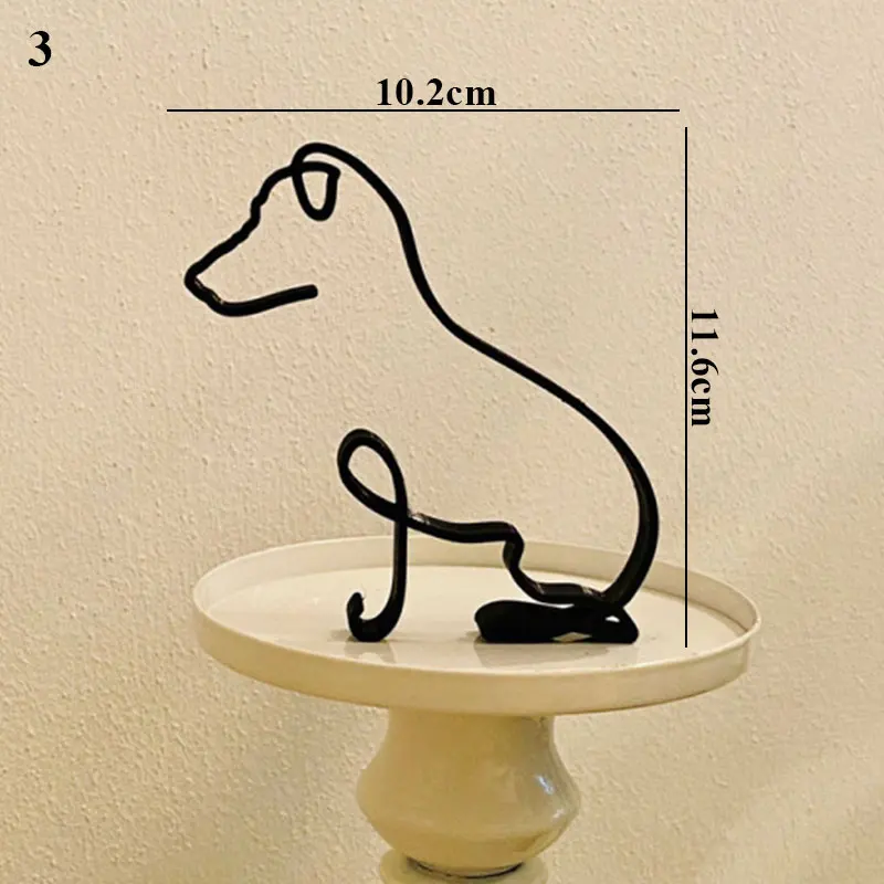 Минималистичное искусство скульптура собаки украшение персонализированный