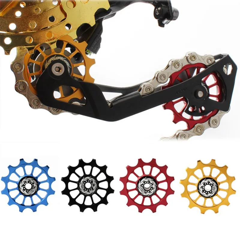 12T Mountain Road Bicycle Rear Wheel Bearing Guide Ceramic Bike Pulley Parts | Спорт и развлечения