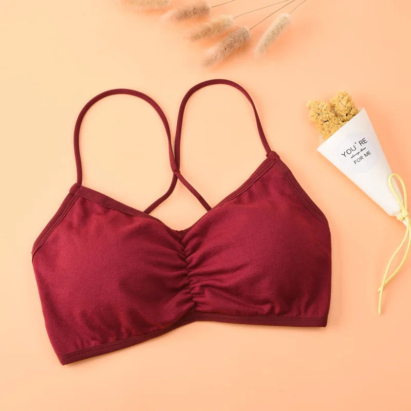 

Plus Size Sexy Simple base built-in Bra Women Bralette Push Up Bra Lingerie Crop Women's Underwear Tube Tops Female Brassiere