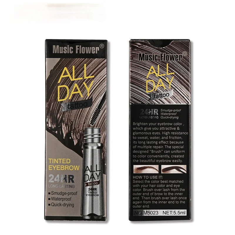 

Natural Brand Waterproof Henna Eyebrow Gel Black Coffee Color Pigments Liquid Eyebrow Tattoo Enhancers Makeup