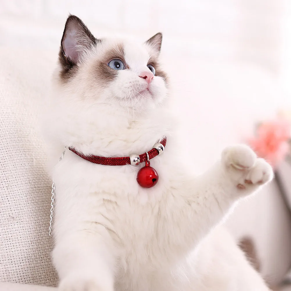 

Finding Cat Handmade Bell Necklace Cat Dog Collar Pendant for Kitten Basic Collars