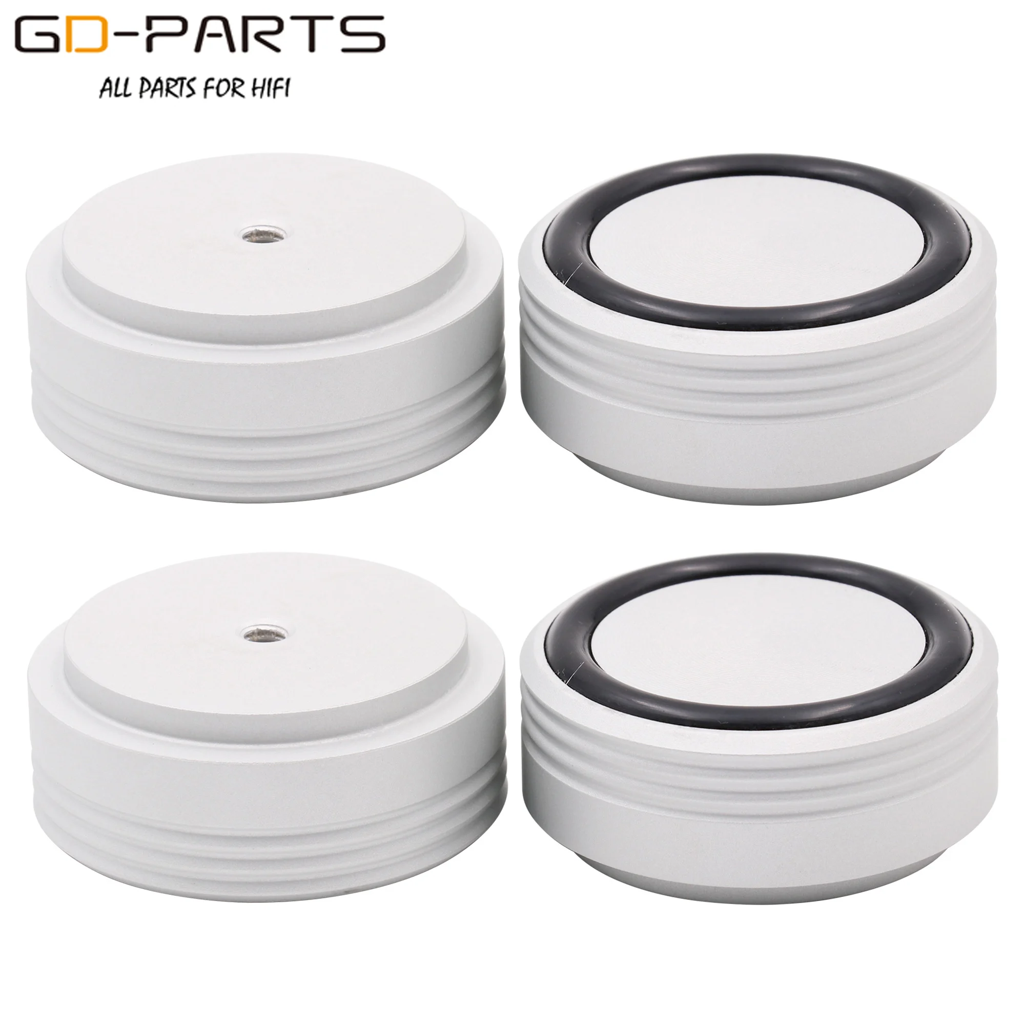 Алюминиевые изолирующие ножки 39x17 мм, подставки для колодок напольные накладки, Демпферы для усилителя Hifi, проигрывателя, динамика, радио, ЦАП, 4 шт.