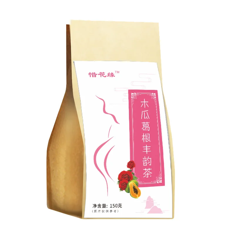 Papaya Pueraria Fengyun-t&eacute; de rosas para mujer, bolsa de t&eacute; de flores para el pecho, 150g-0