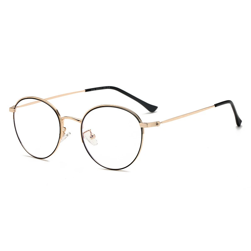 2019 анти синий светильник плоские очки для мужчин металл ремесло близорукость