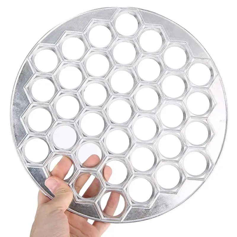 

37 Cavity Ravioli Press Maker Aluminum Dumpling Ravioli Maker Molds Kitchen DIY Pastry Dumpling Pressure Gadget Reusable