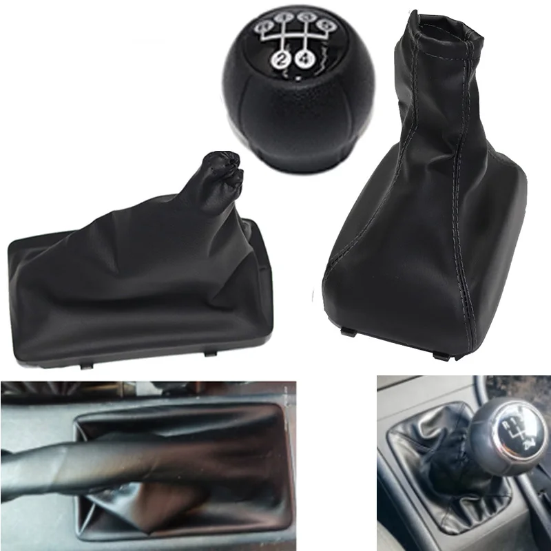 

Car Gear Shift Knob Parking Handbrake Gaiter Boot Cover Case Collar For OPEL CORSA C (01-04) TIGRA B(04-12) COMBO C(01-11)