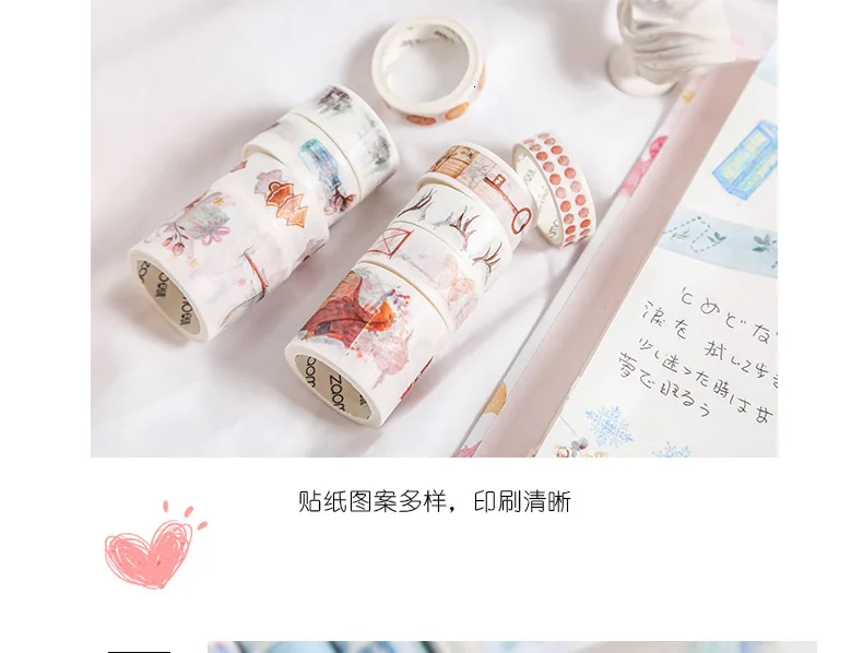 20 шт./лот креативный набор декоративного скотча Васи дневник DIY клейкая маскирующая Лента Скрапбукинг наклейки канцелярские принадлежности 024092