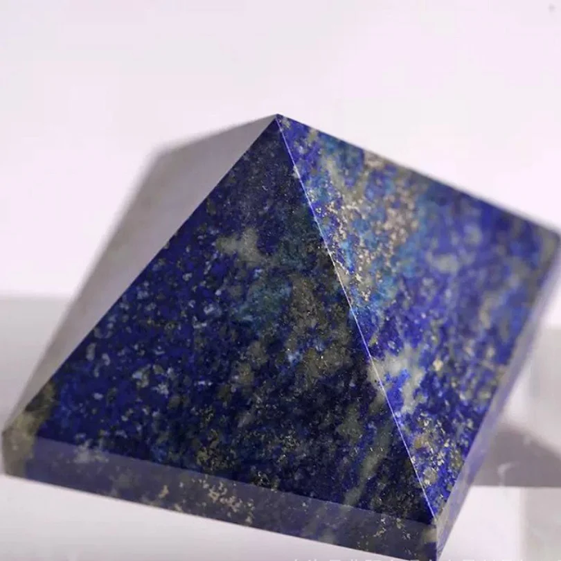 Домашний декор Lapis Lazuli чакра Пирамида лечебный Кристал кварц камень энергии