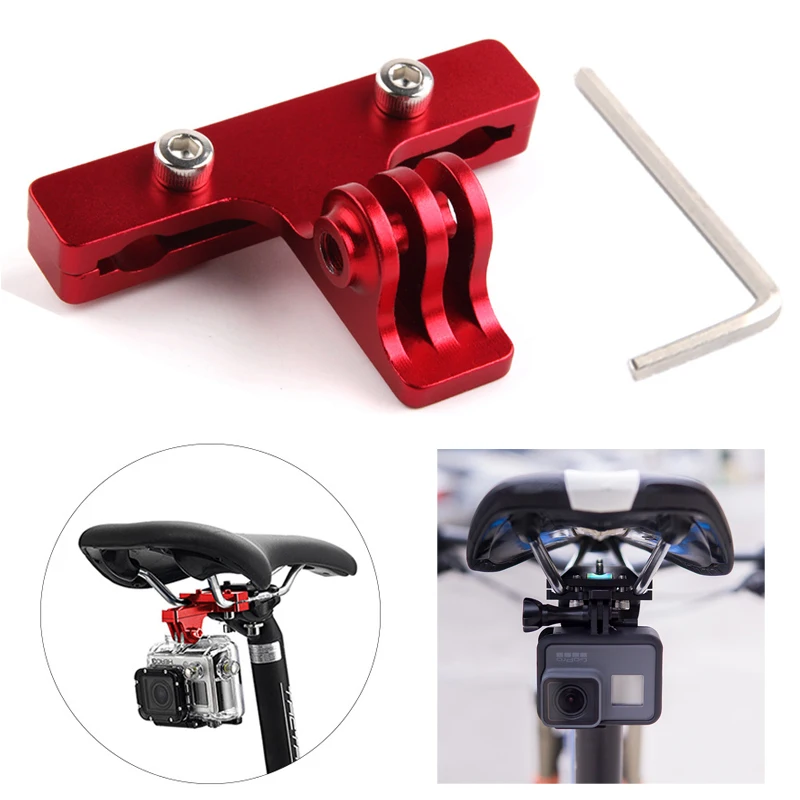 

Sport Bike Bicycle Saddle Bike Seat Mount Monopod Tripod Holder CNC Bracket Adapter for Gopro SJCAM Xiaoyi mijia camera