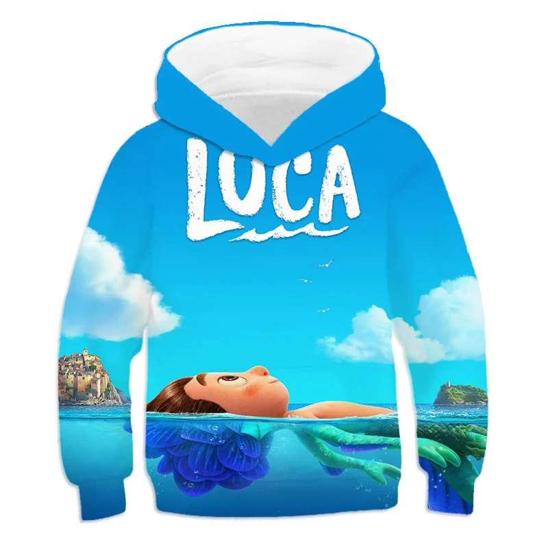 

Худи luca с 3D принтом, Детская толстовка с длинным рукавом, уличная одежда из полиэстера в стиле Харадзюку, 2021, детская одежда