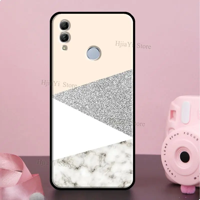 Геометрический мраморный чехол для телефона Huawei Honor 50 10i 7C 7A 6C 4C Pro 8A 9A 6X 7X 8X 9X 7S 8S 9S 8 9