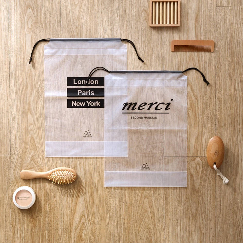 5 шт. сумка для хранения на шнурке прозрачная дорожная водонепроницаемая обувь и