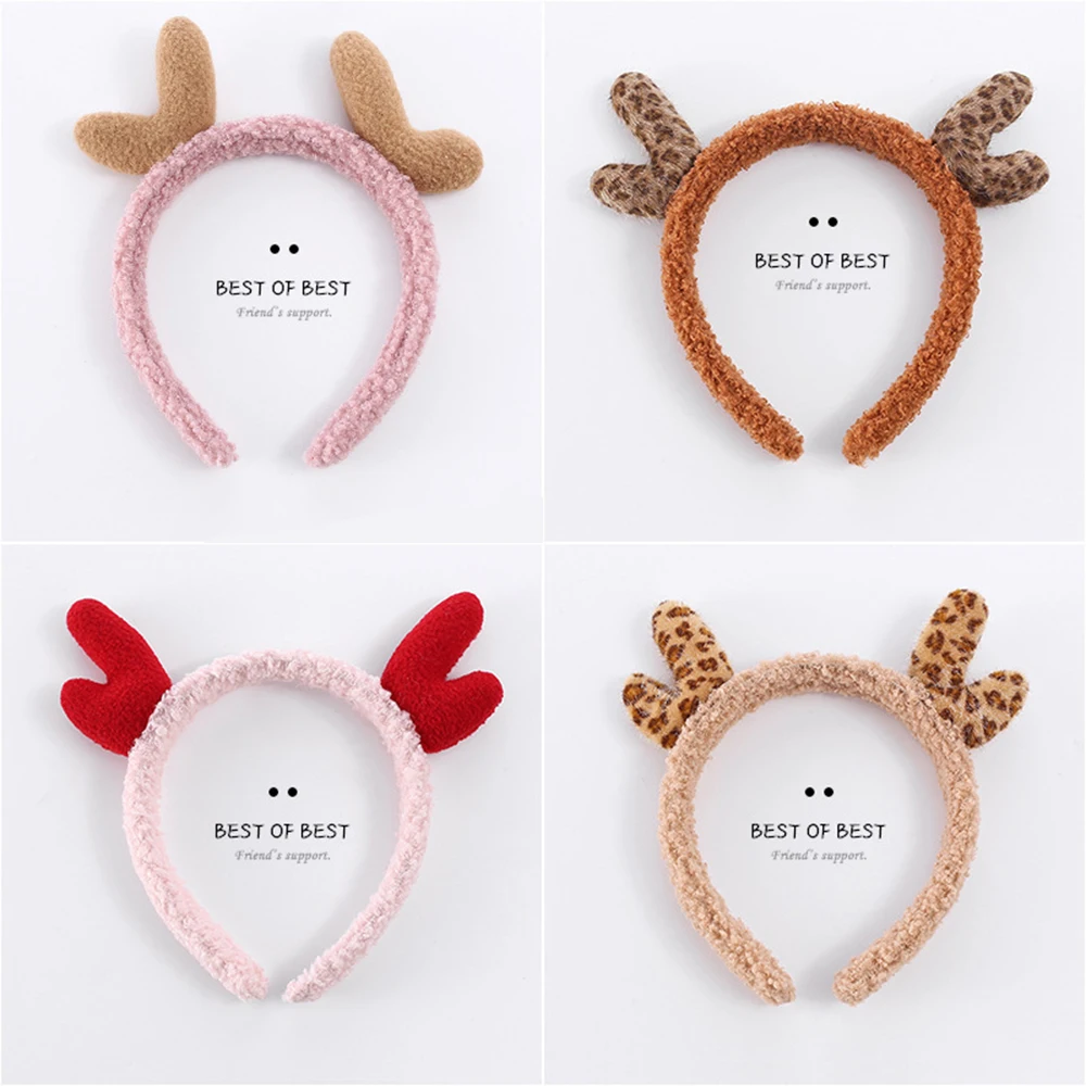 Christmas Reindeer Ears Antlers Headband Fashion Stylish Deer Horn Headbands for New Years Kids Adults Hairband |