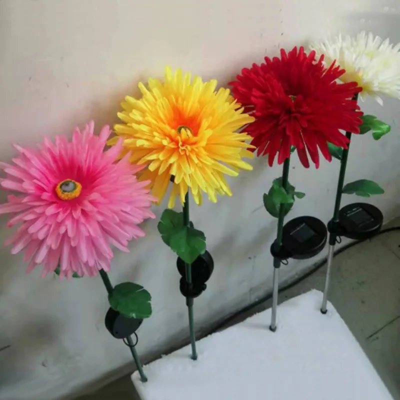 Уличный цветочный светильник на солнечной батарее светодиодный садовый фонарь