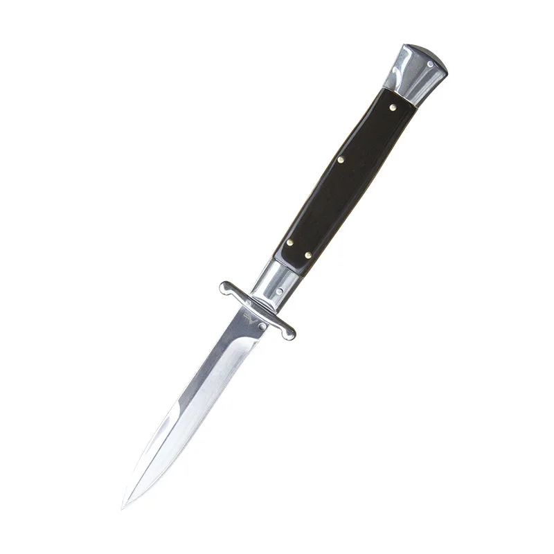 Итальянский нож открывающийся крестного отца мафии зеркальное лезвие из