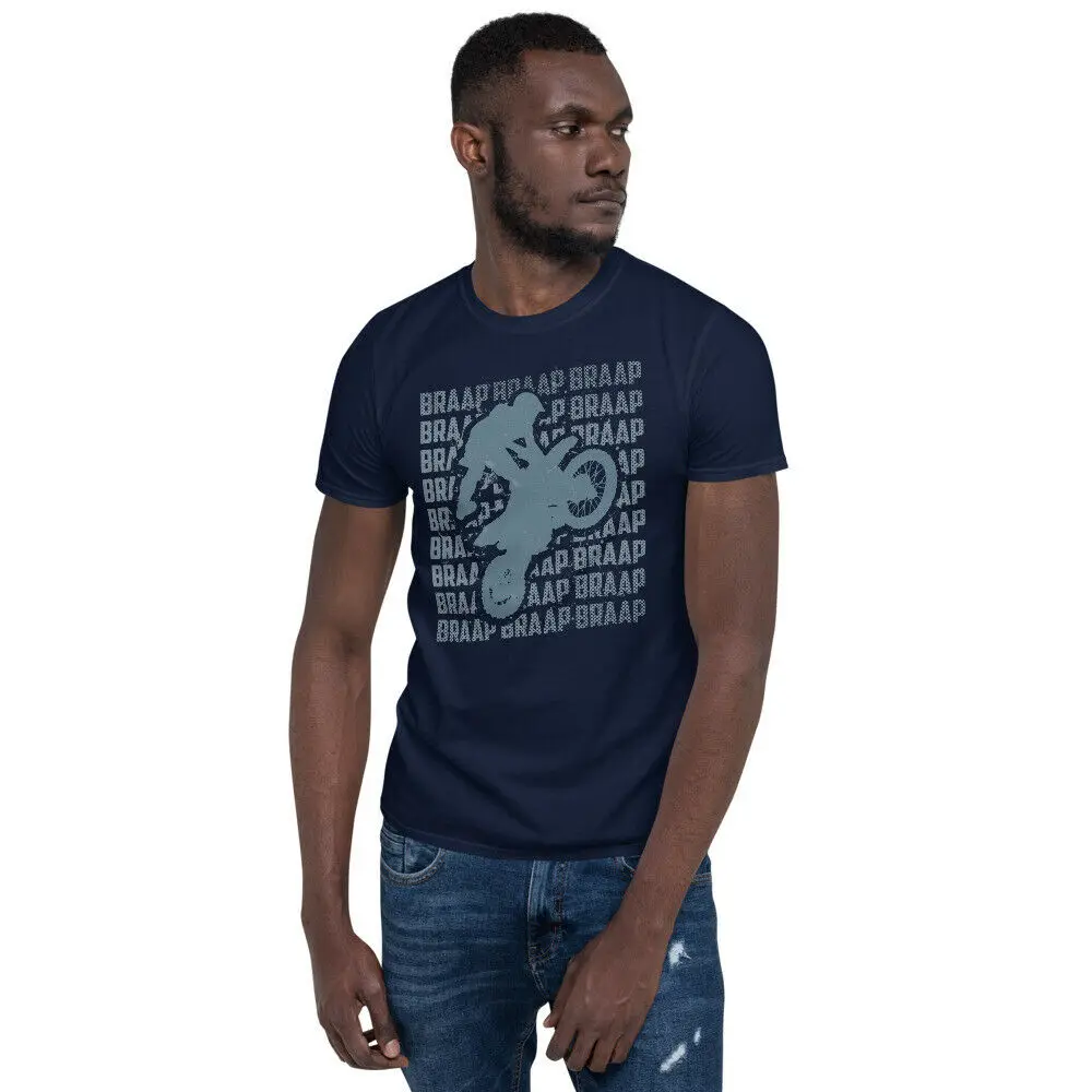 

Braap Moto MX Motorcycle Motocross Dirt Bike T-Shirt Summer Cotton Short Sleeve O-Neck Men's T Shirt New S-3XL