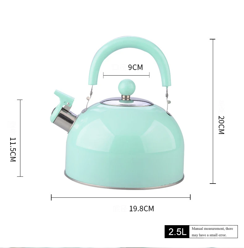 2 5 L Немагнитный толстый чайник из нержавеющей стали со звуком полусферический