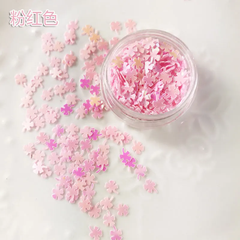 12 разноцветных четырехлистных блесток для дизайна ногтей модные красивые