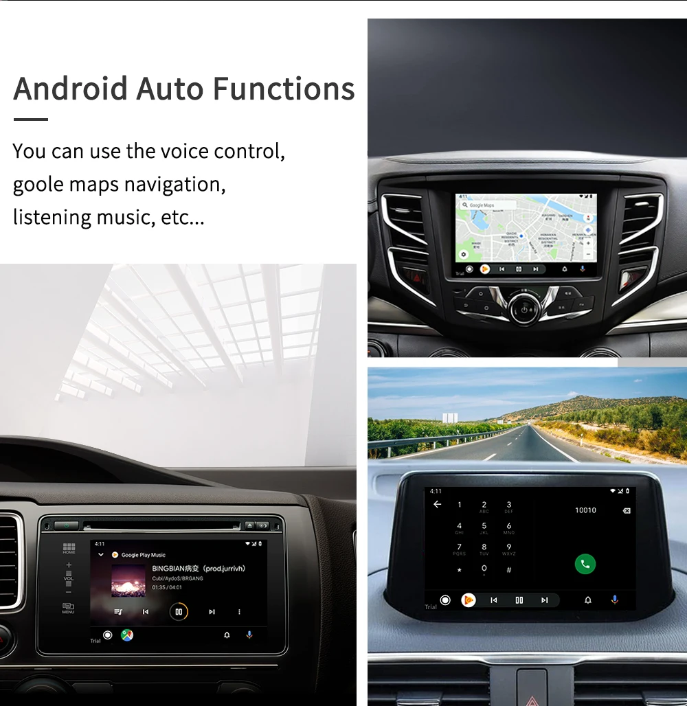 Carlinkit Беспроводная смарт-связь Apple CarPlay Dongle для Android навигационный плеер мини USB Carplay Stick с Android Авто черный