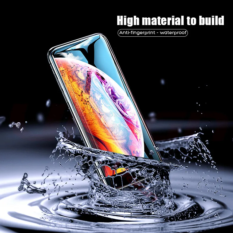 Закаленное стекло 5D 9H для iPhone 6 6s 7 8 Plus Защитная пленка экрана с полным покрытием