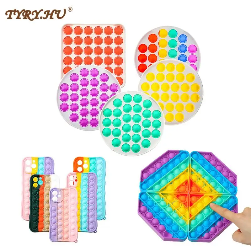 

TYRY.HU Color Rodent Pioneer Game Fidget Push Bubble Toy Round Square Toy Adult Children Mental Arithmetic Decompression Toys